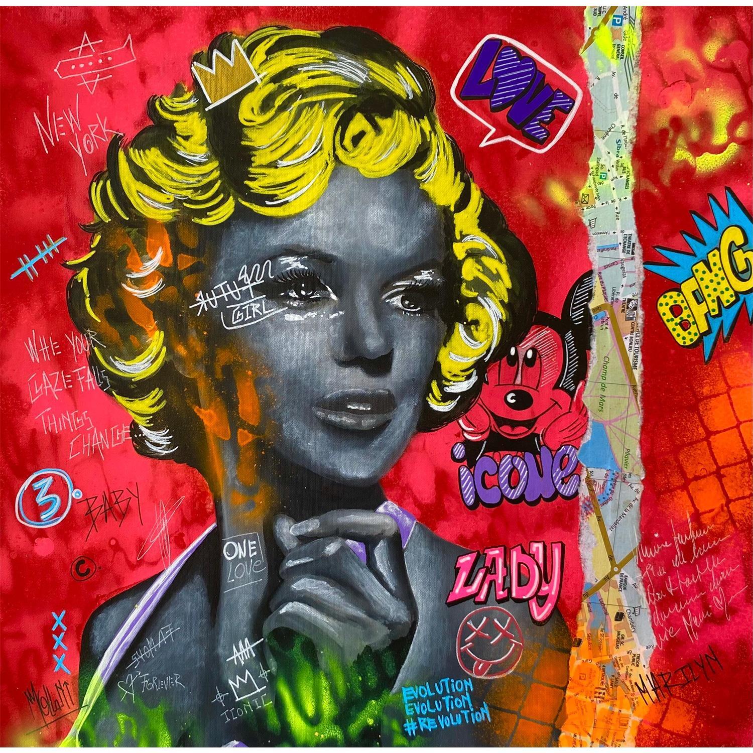 ▷ Painting Marilyn by Molla Nathalie | Carré d'artistes