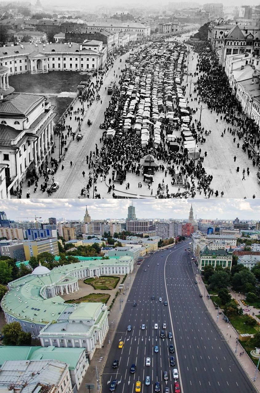 16-lane Highway built through the downtown where a market square ...