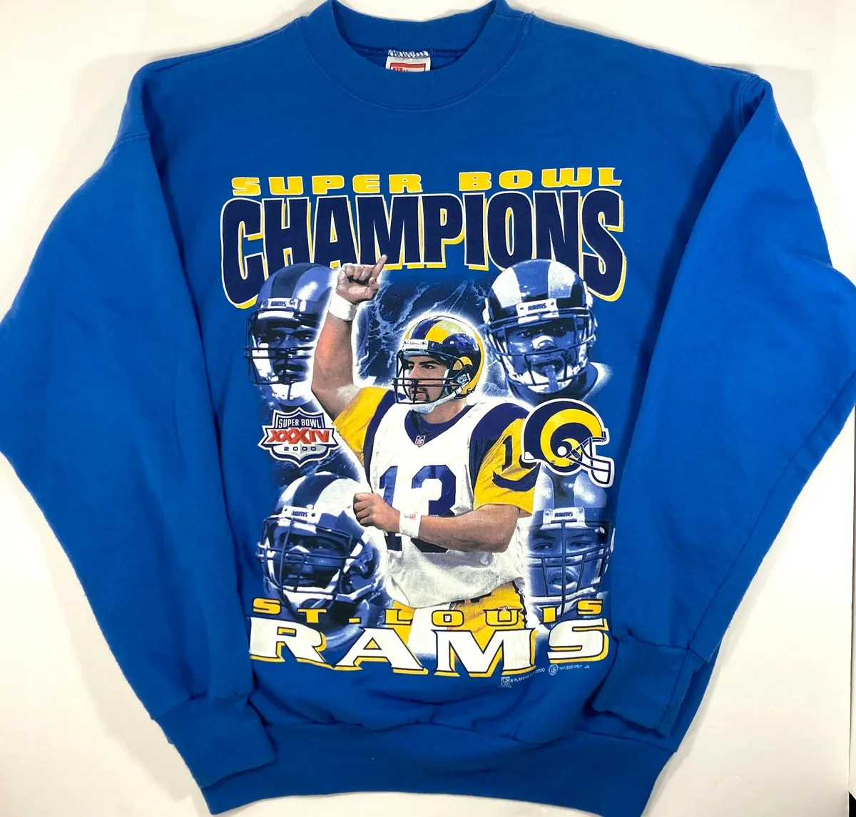 VINTAGE* St. Louis Rams Super Bowl Champions Sweatshirt (M) | eBay