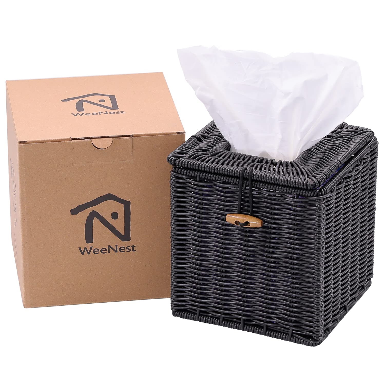 Amazon.com: WeeNest Tissue Box Cover Square, Square Tissue Box ...