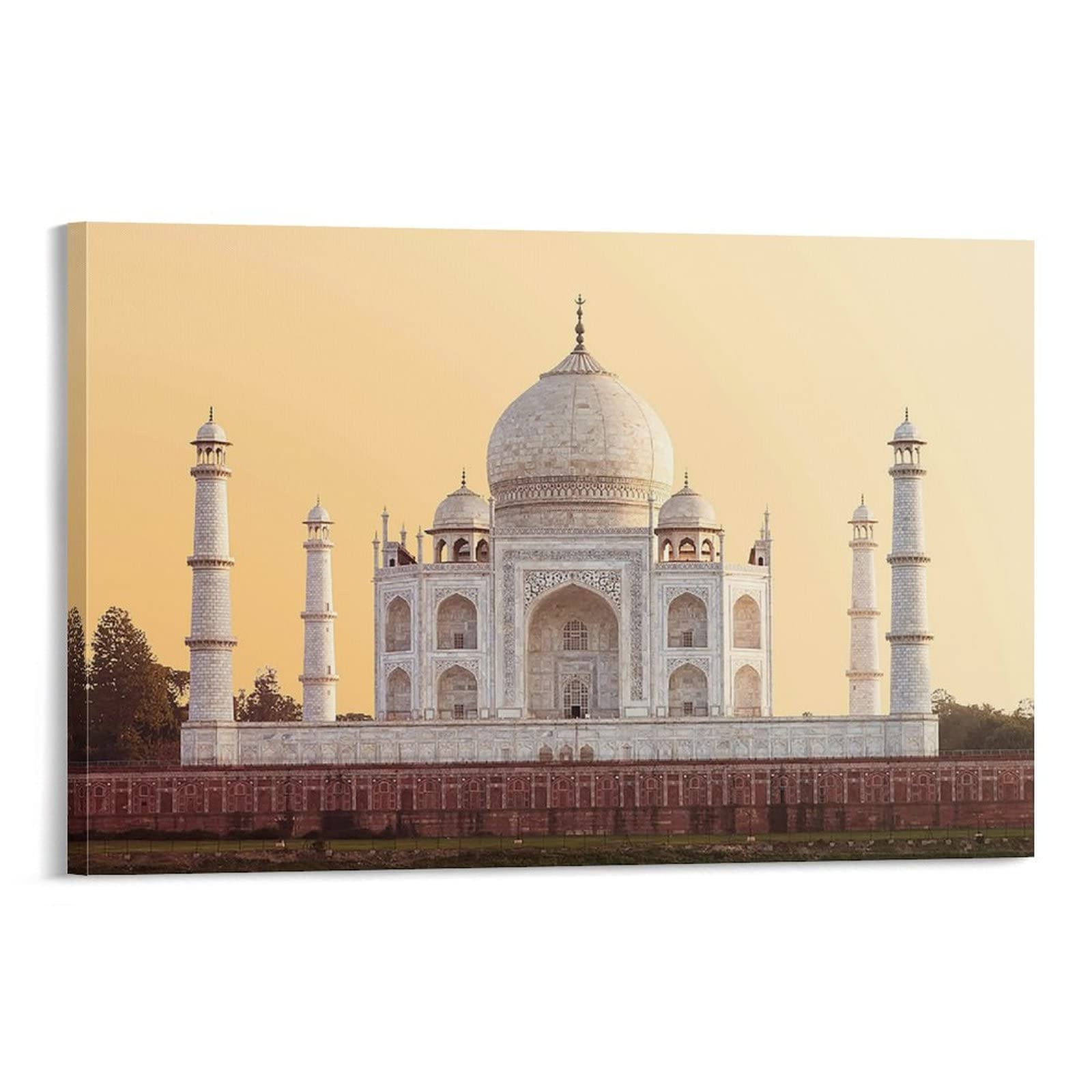 Amazon.com: YULUOZ Art Print Canvas Wall Art Taj Mahal Printable ...