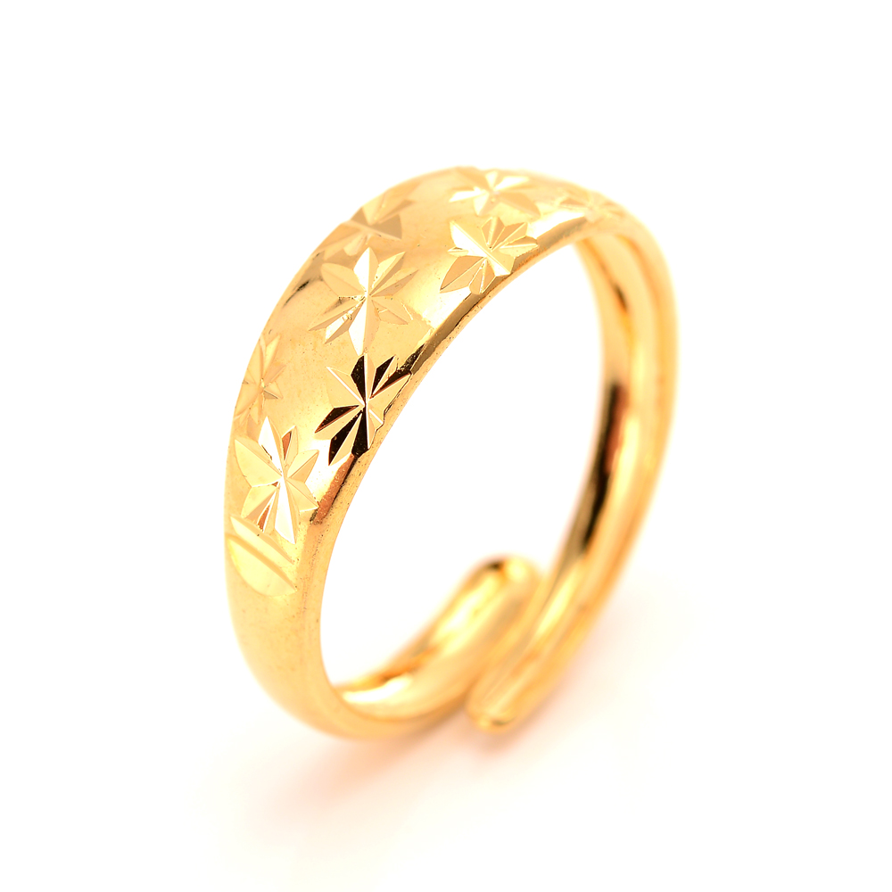 Ethiopia Dubai Ring 24 K Fine solid Gold GF Arab adjusable Rings ...