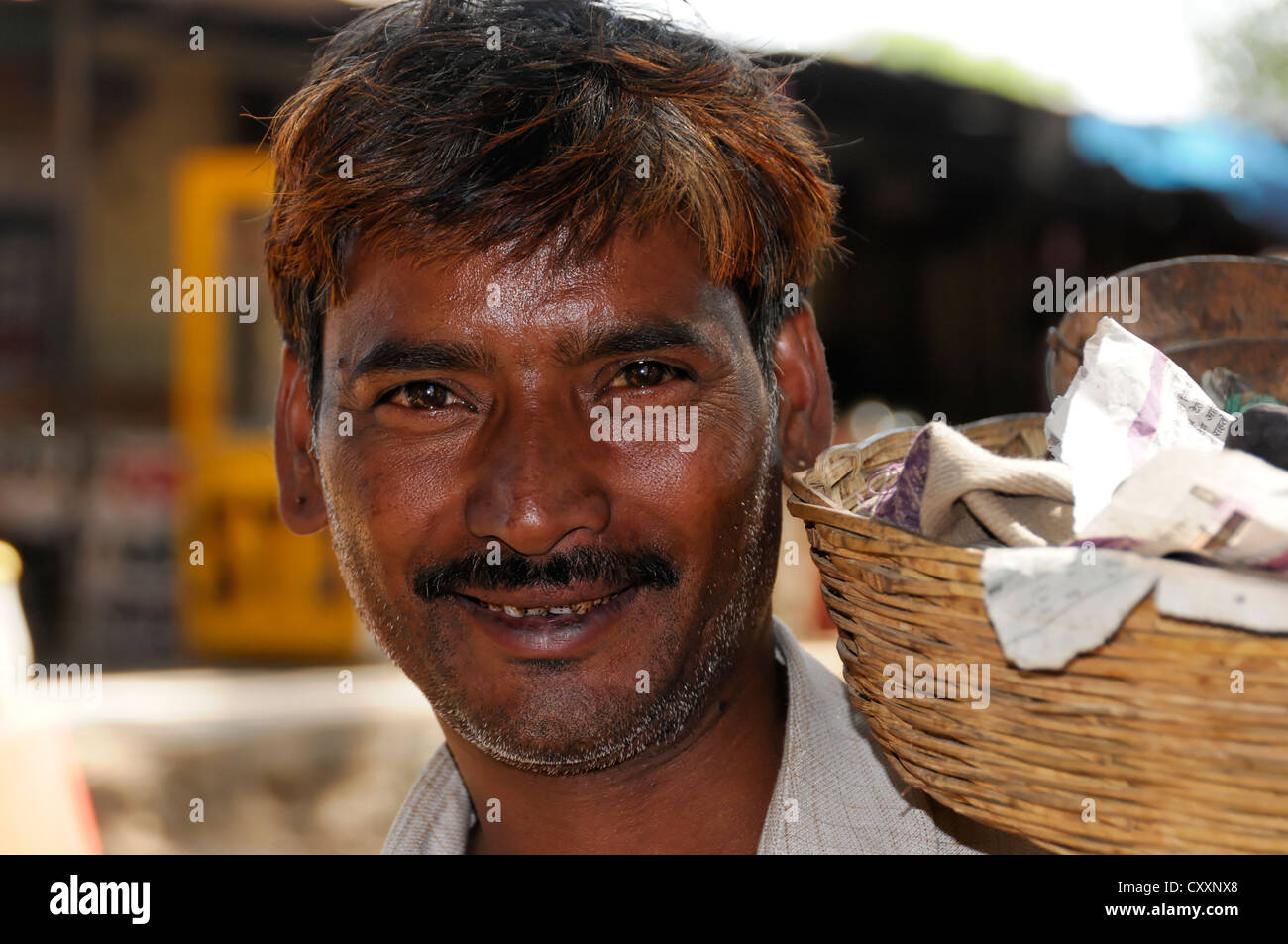 Indian man, portrait, Udaipur, Rajasthan, North India, Asia Stock ...