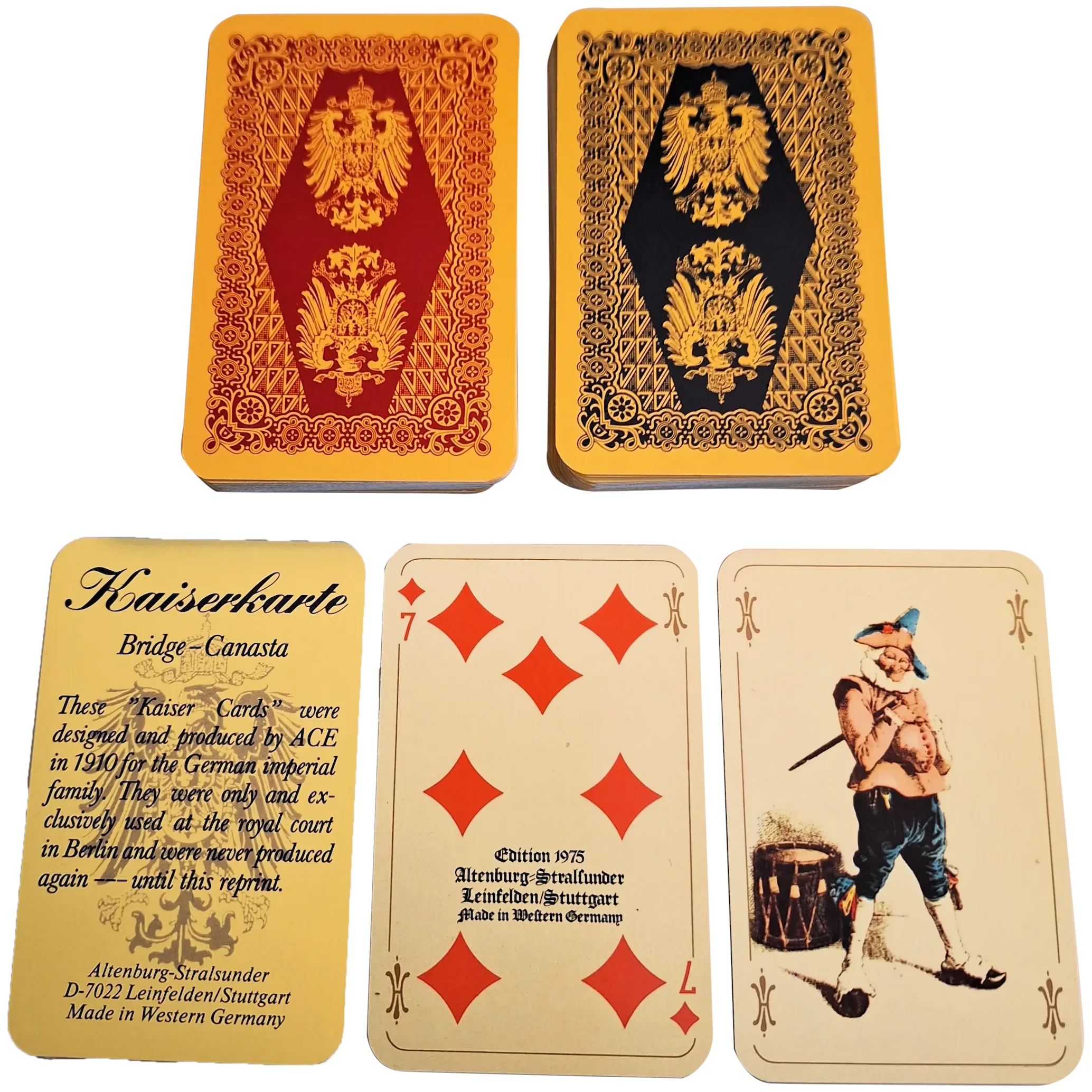 Double Deck ASS “Kaiser” Playing Cards, c.1975 - Ruby Lane