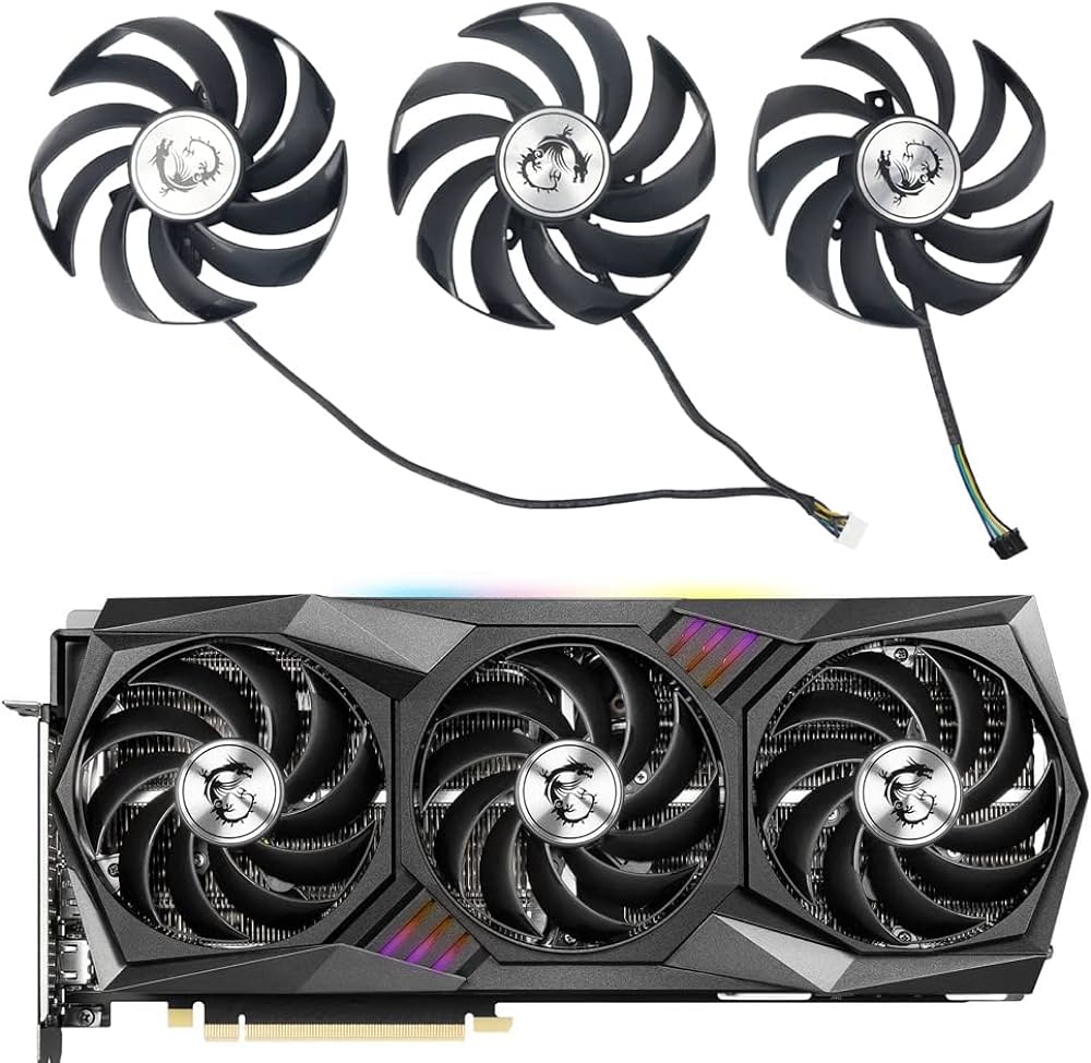 Amazon.com: Coolerage 90MM 4Pin Graphics Cards Fans for MSI ...