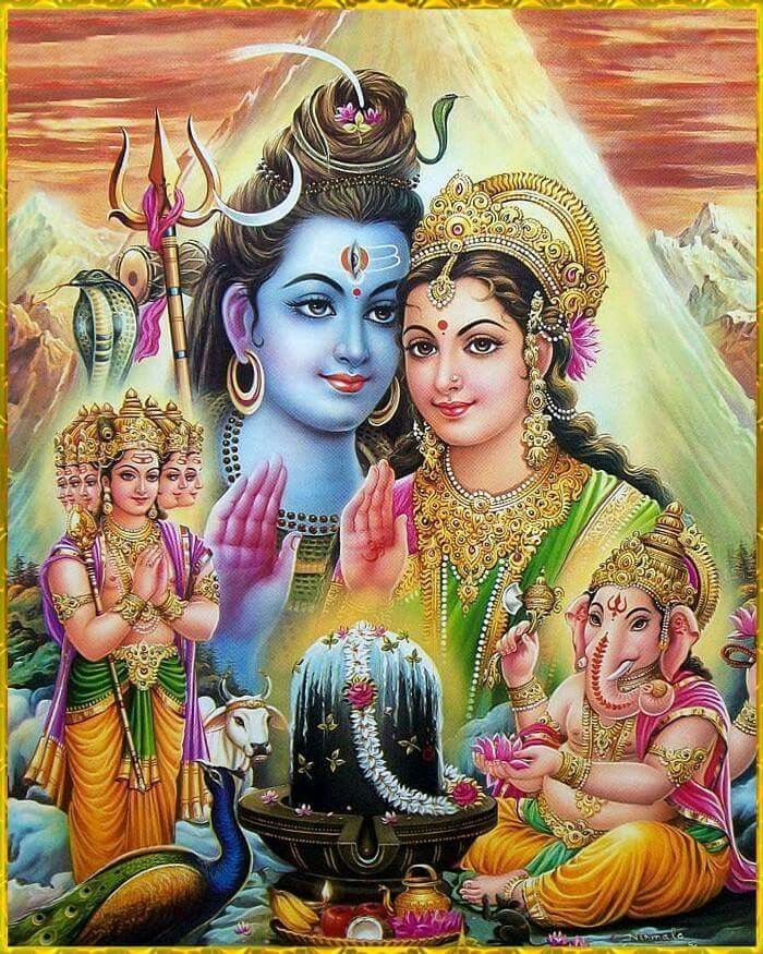 Shiv Parivaar | Lord shiva pics, Lord shiva family, Shiva parvati ...