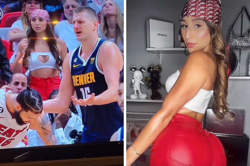 Who is the porn star that photobombed Nikola Jokic in Game 4? | Marca