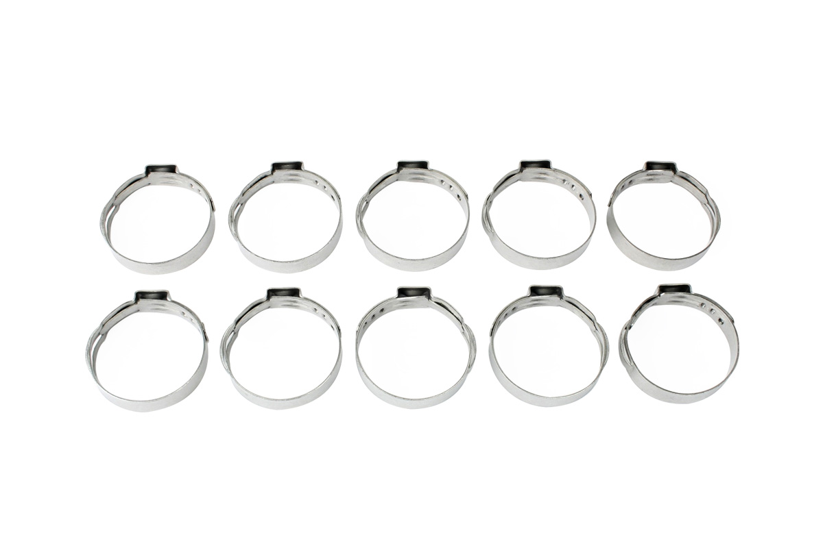 Stainless Steel Ear Clamp for Push-Lock Hose, 10 pack