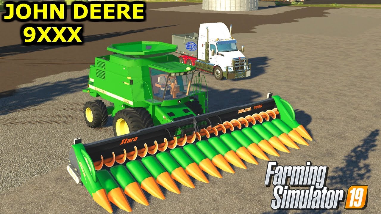 Farming Simulator 19 Mods JOHN DEERE 9XXX - YouTube