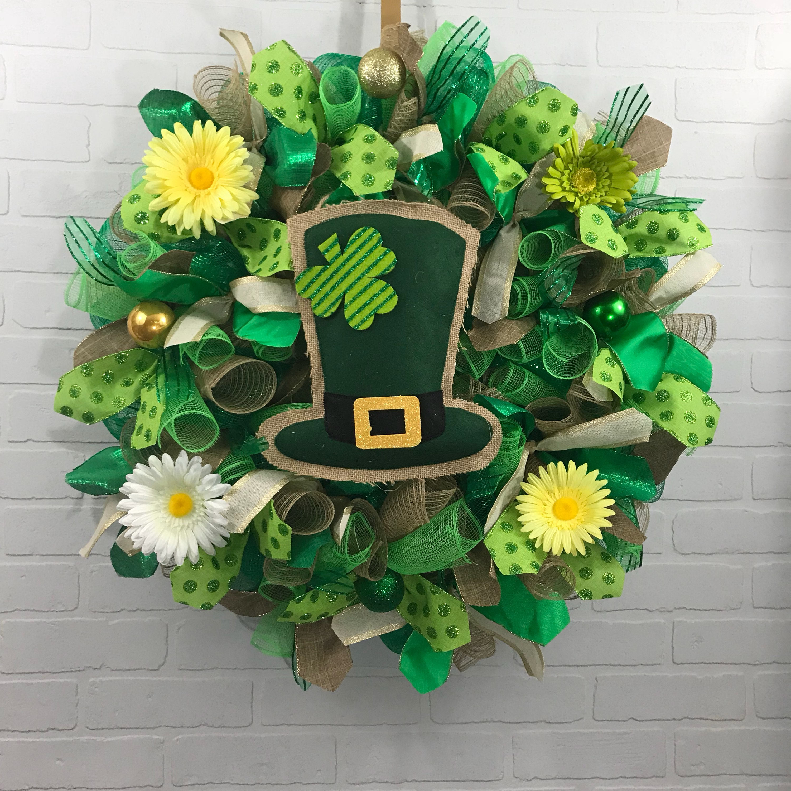 St Patrick Day Wreath St Patrick Decor St Patrick Day Deco - Etsy