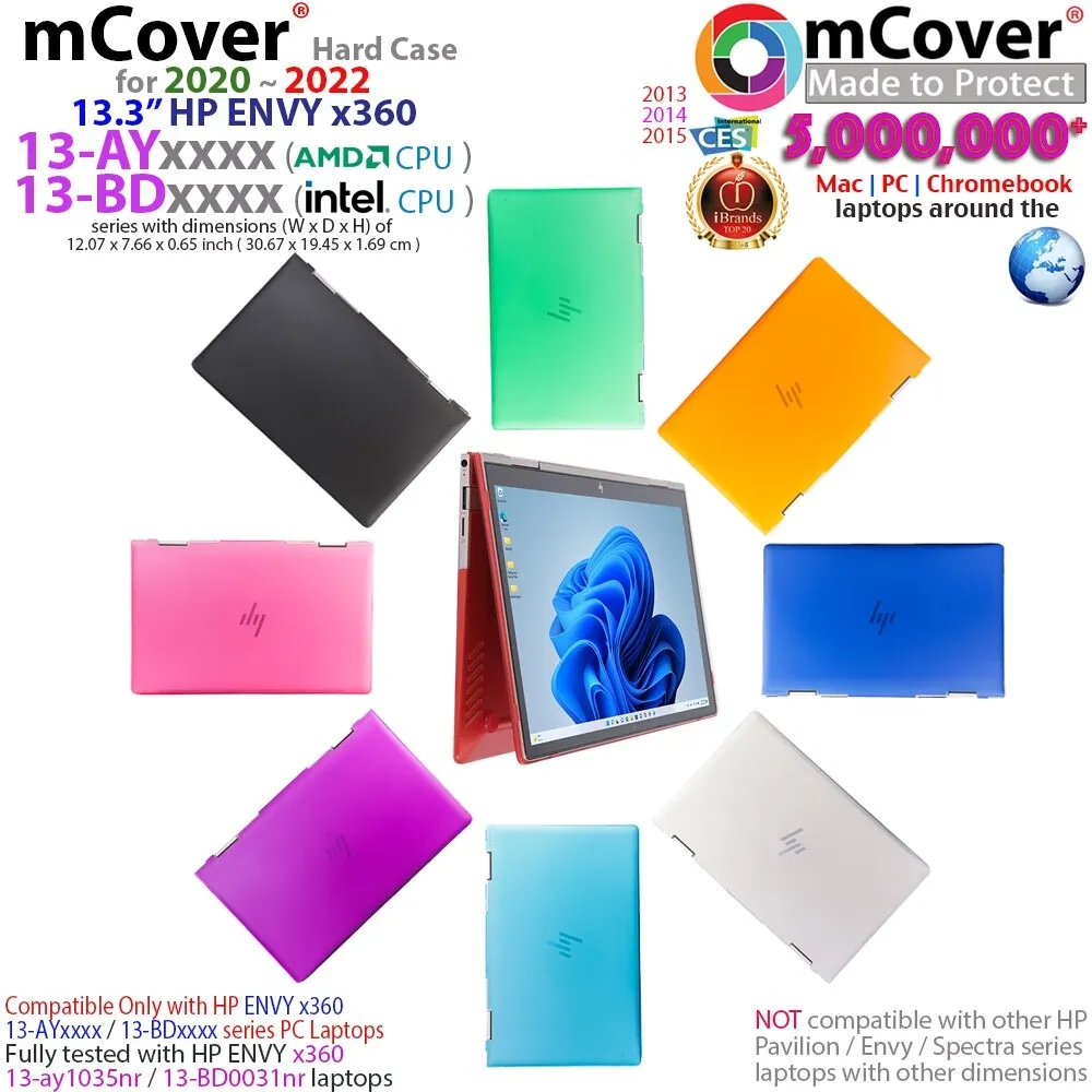 NEW mCover® Hard Shell Case for 2020 / 2021 13.3" HP ENVY ...