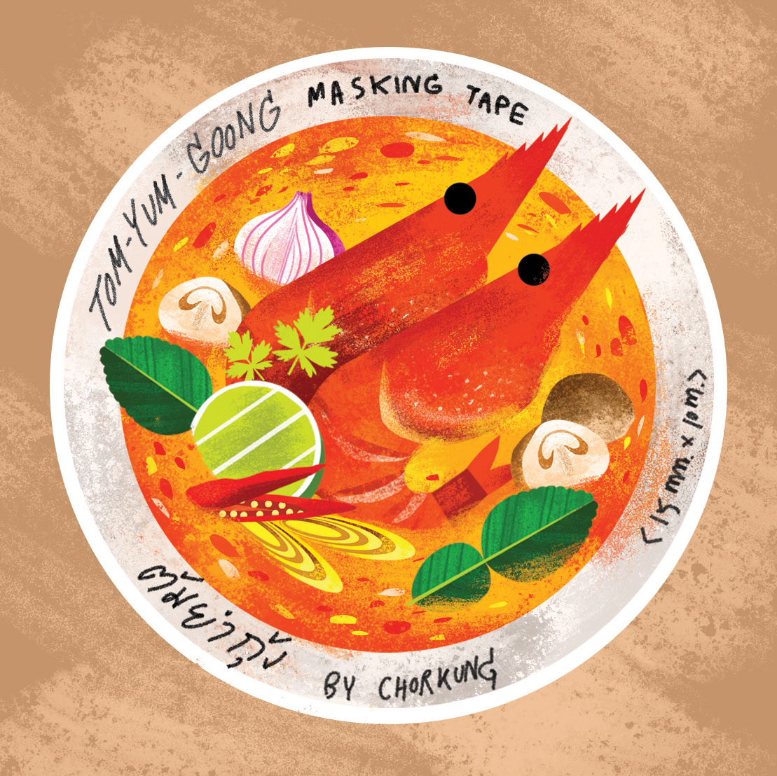 THAI FOOD' washi tape (Personal Project) on Behance