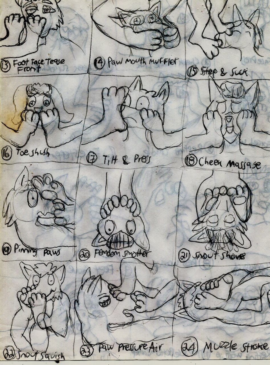 Paw Pairs Poses On Face 2 by XXXPaws -- Fur Affinity [dot] net