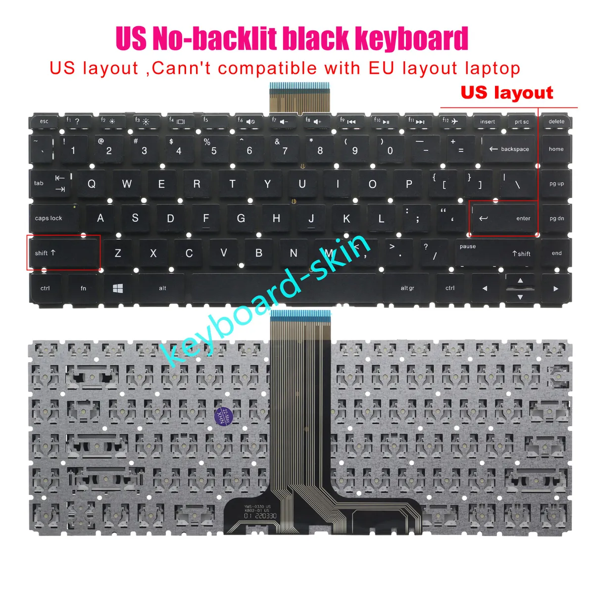 New US Keyboard For HP Pavilion 13-S 13-S020NR 13-S120DS 13-S120NR ...