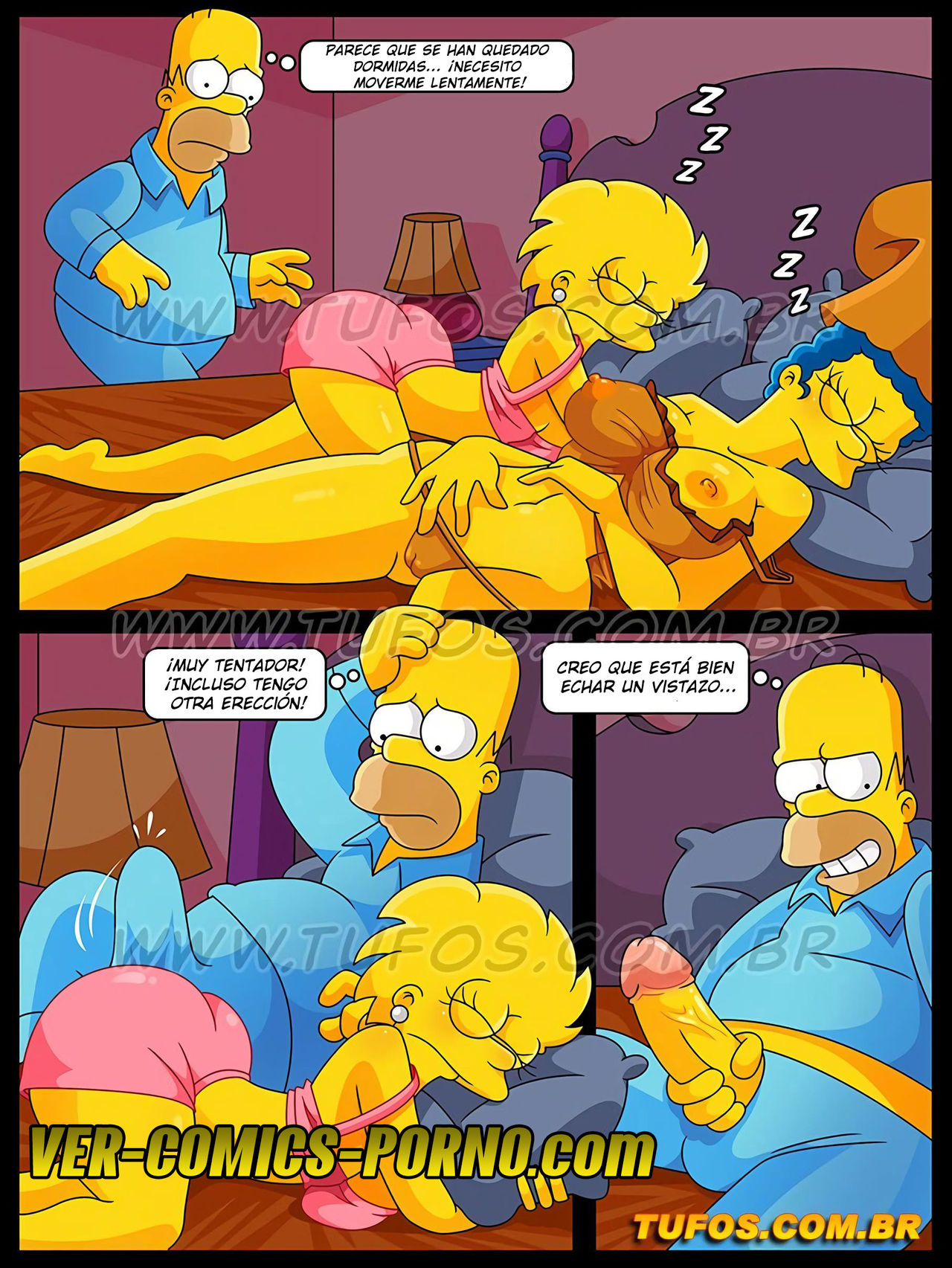 Durmiendo En La Cama De Mis Padres – Los Simpsons - Page 5 - HentaiEra