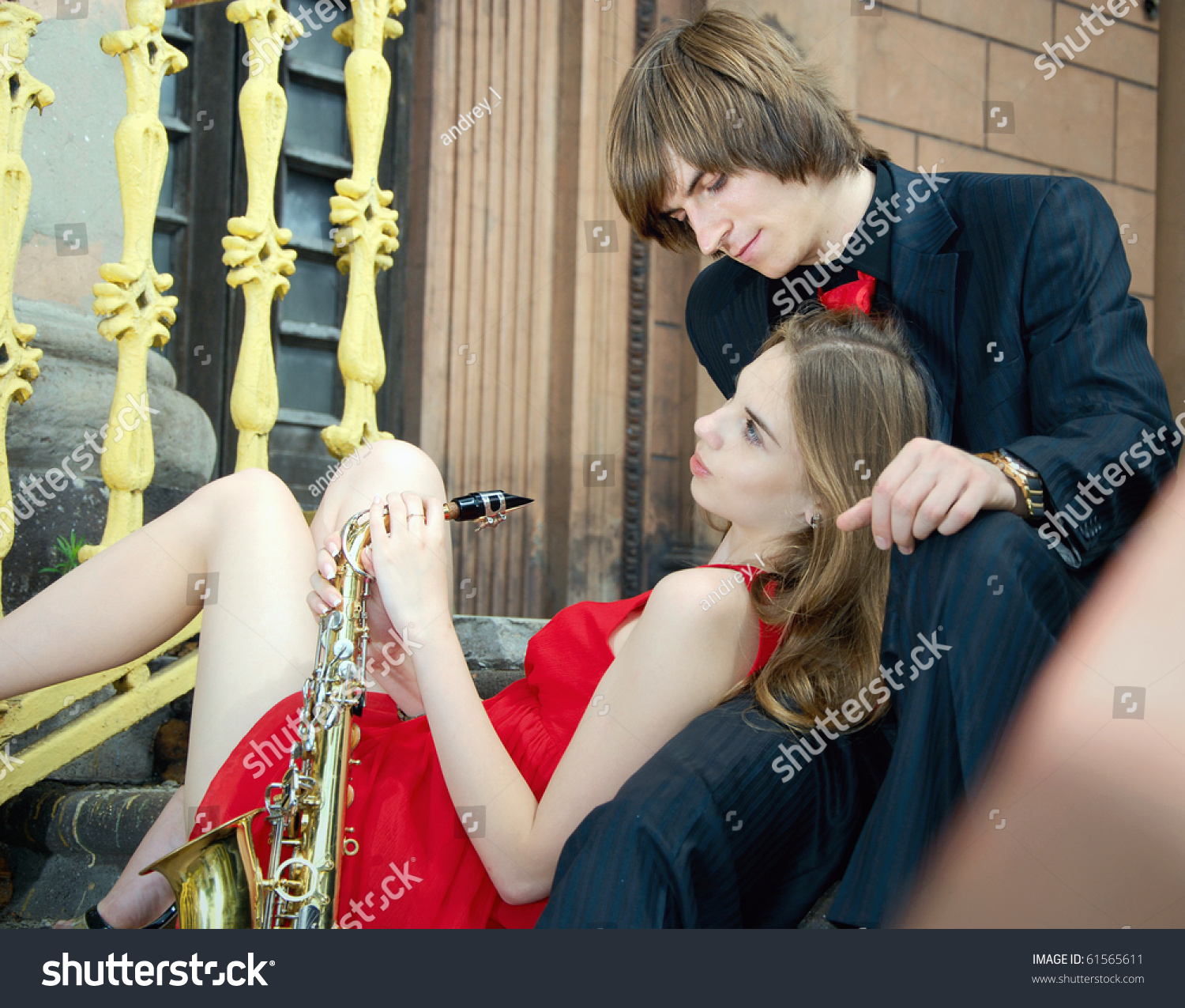 Girl Boy Sax Stock Photo 61565611 | Shutterstock