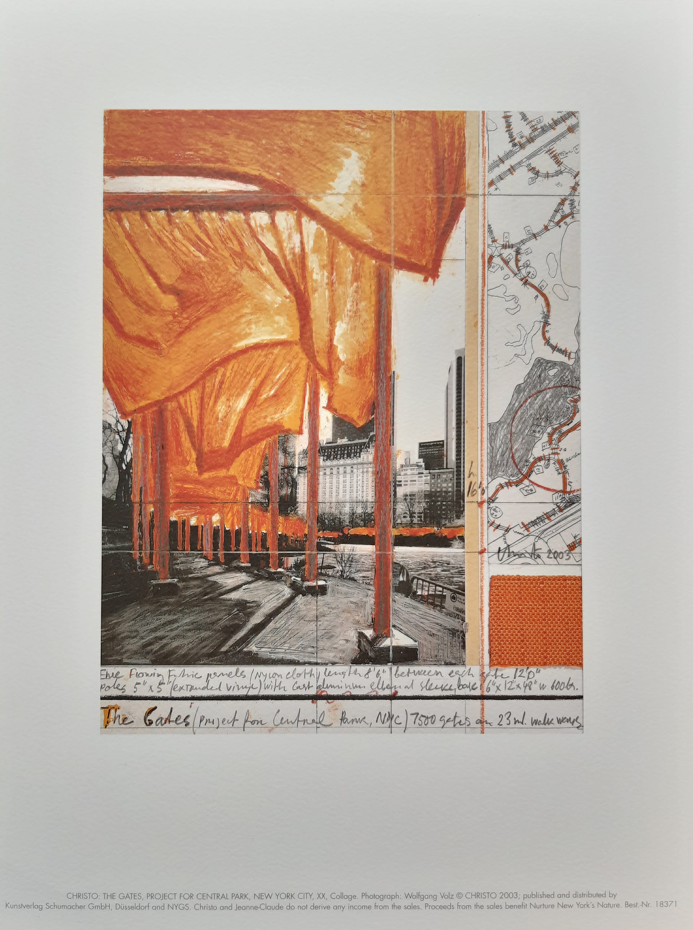 Christo the Gates Art Print - Etsy