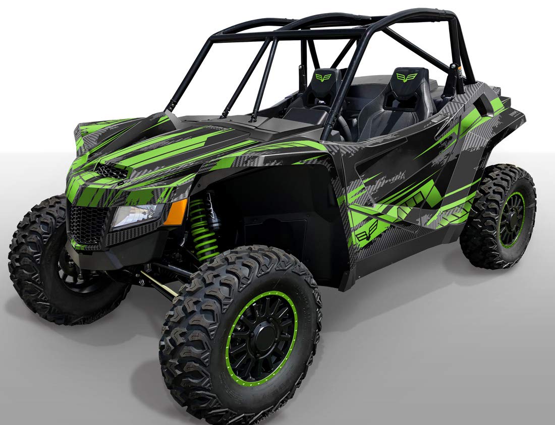 Amazon.com: Graphics Kit for Textron Wildcat XX - Racer-X Black ...