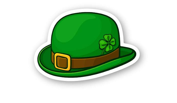 Amazon.com: Squiddy Cute Green Bowler Hat with Shamrock Irish ...