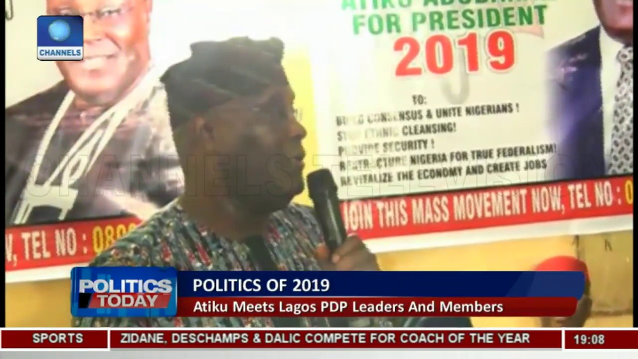 Atiku Wants To Take Lagos From Tinubu, APC In 2019 - YouTube