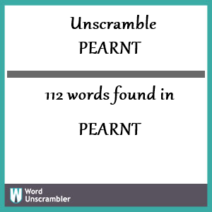 Unscramble PEARNT - Unscrambled 112 words from letters in PEARNT