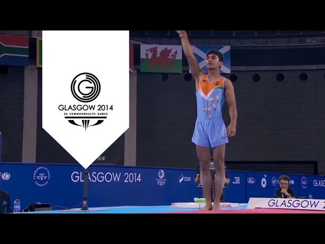 Bad landing for Indian Gymnast Ashish Kumar | Unmissable Moment ...