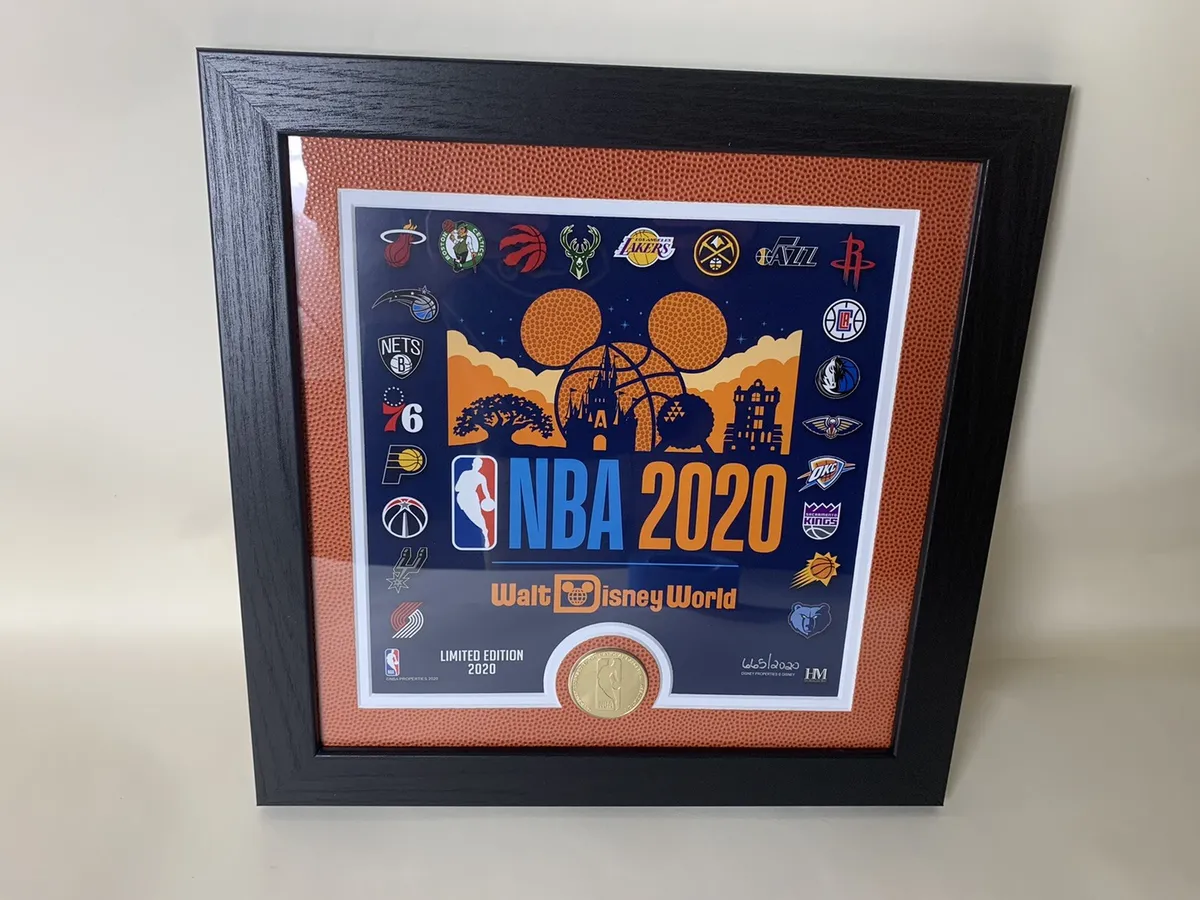 DISNEY NBA EXPERIENCE MAKE HISTORY FRAMED LITHOGRAPH LE 2020 NBA ...