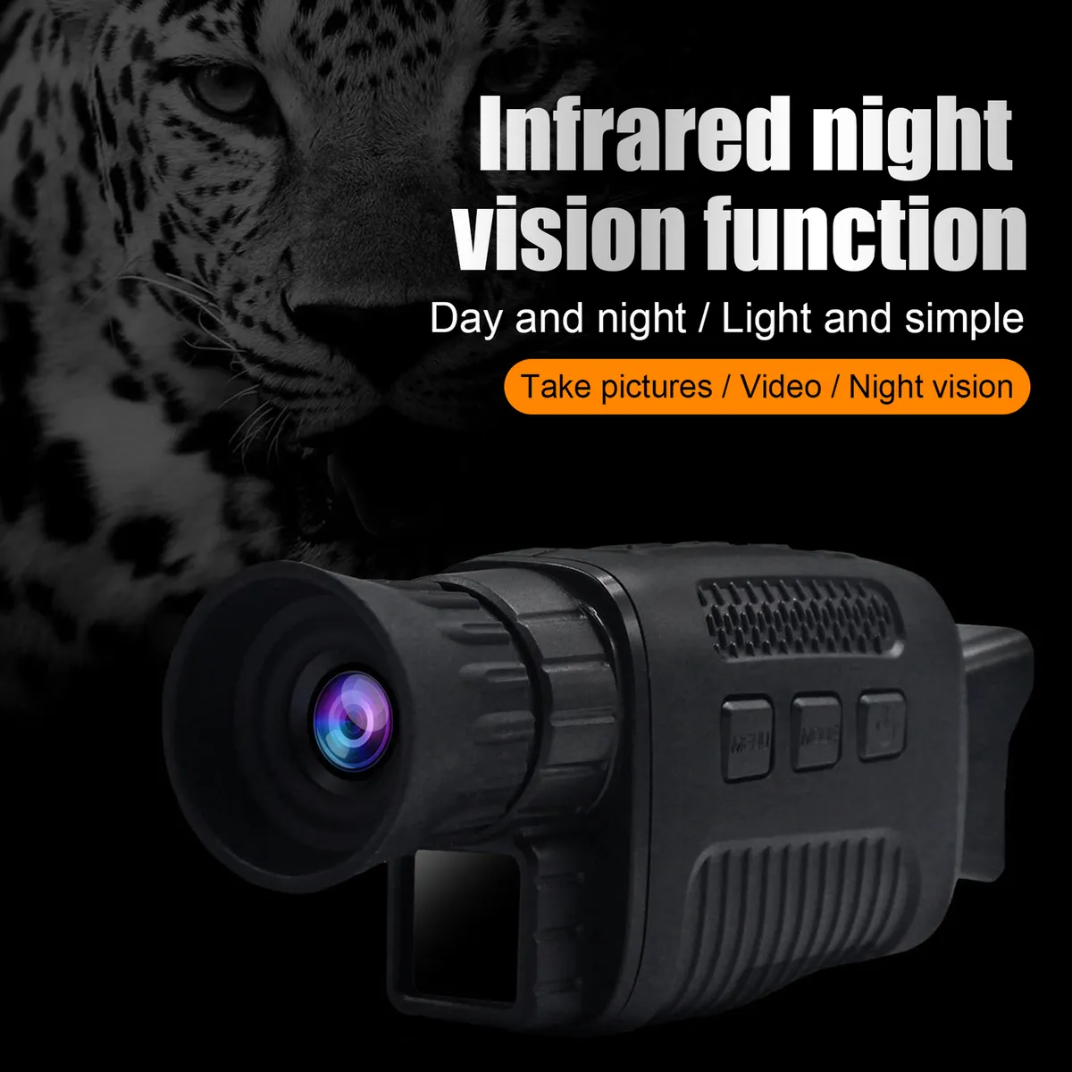 Single Tube Patrol HD Infrared Digital Black and White Night ...