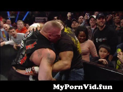 Triple H and Brock Lesnar clash during fight between Mr. McMahon ...