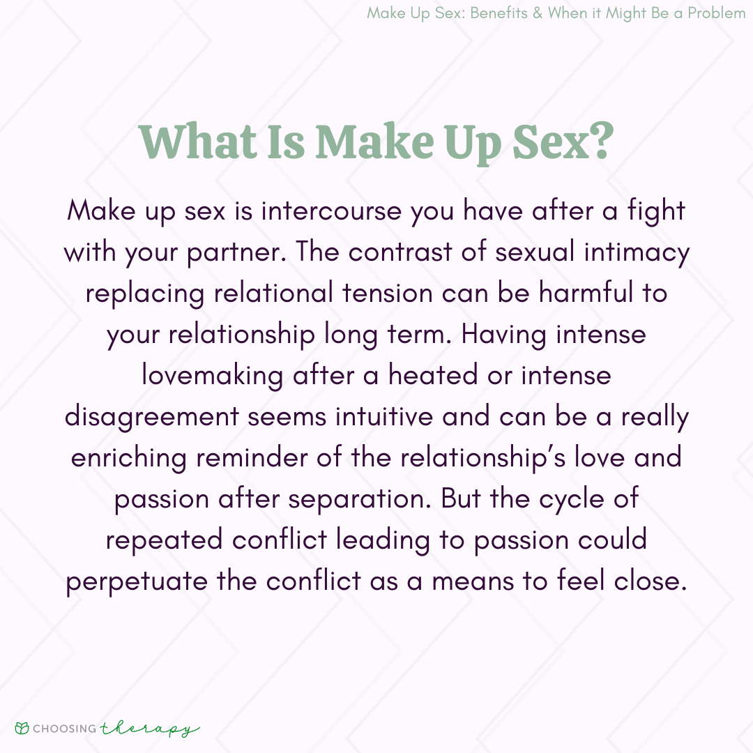 Is Makeup Sex Good or Bad for Relationships?