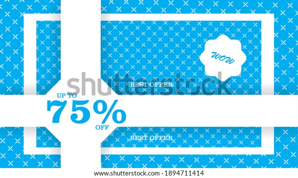 75 Off Best Offer Discount Sale Stock Illustration 1894711414 ...