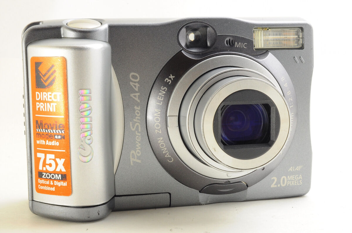 Excellentt] Canon PowerShot A40 Canon Digital Camera Silver READ ...