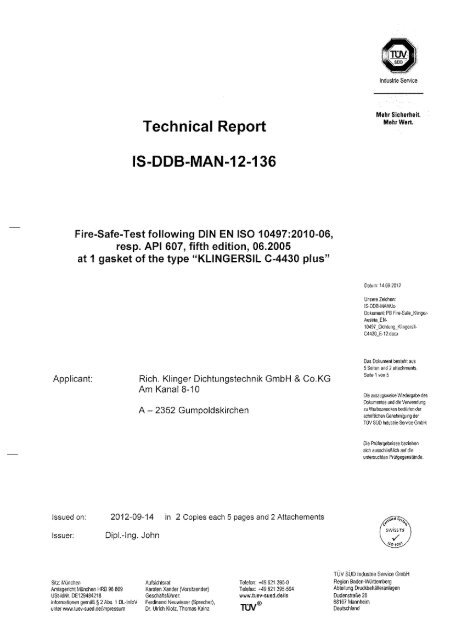 Technical Report lS-DDB-MAN-12-136 - Rich. Klinger ...