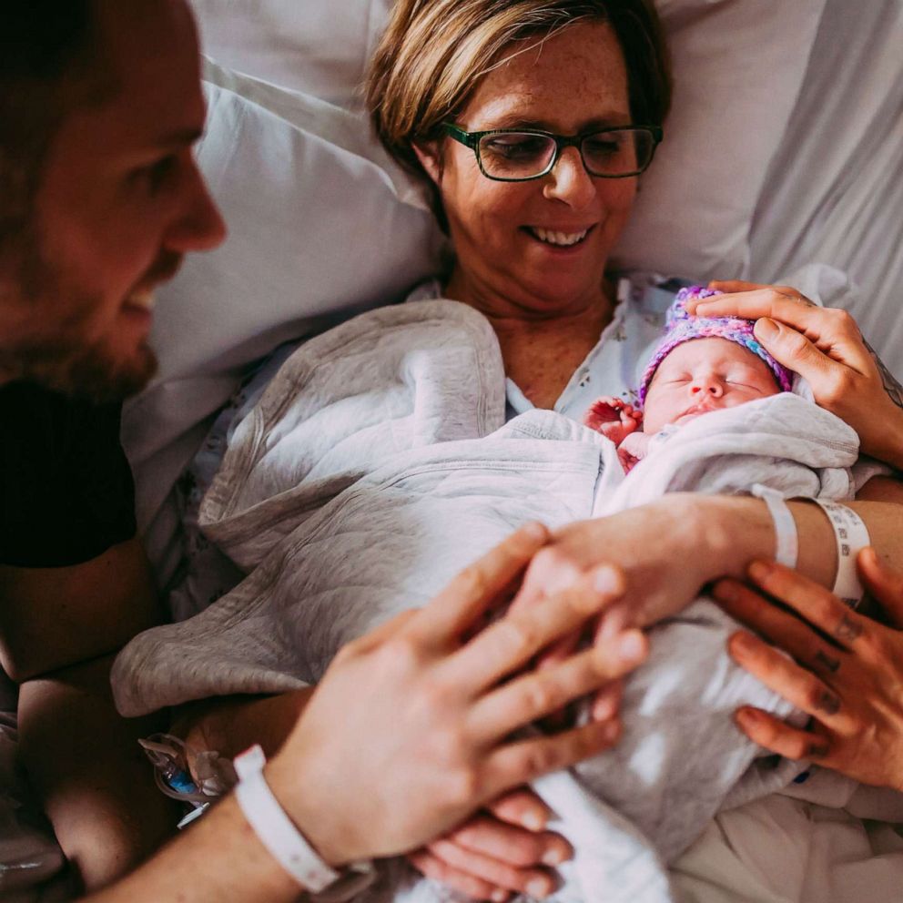 61-year-old grandmother carries a baby for her son and his husband ...