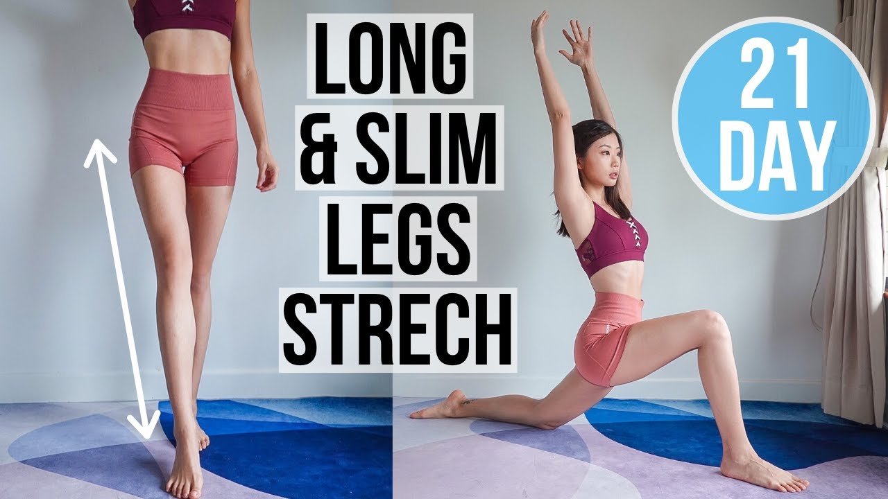 15 MIN STRETCH FOR SLIM & LONG LEGS | 21-Day Lower Body Transform ...