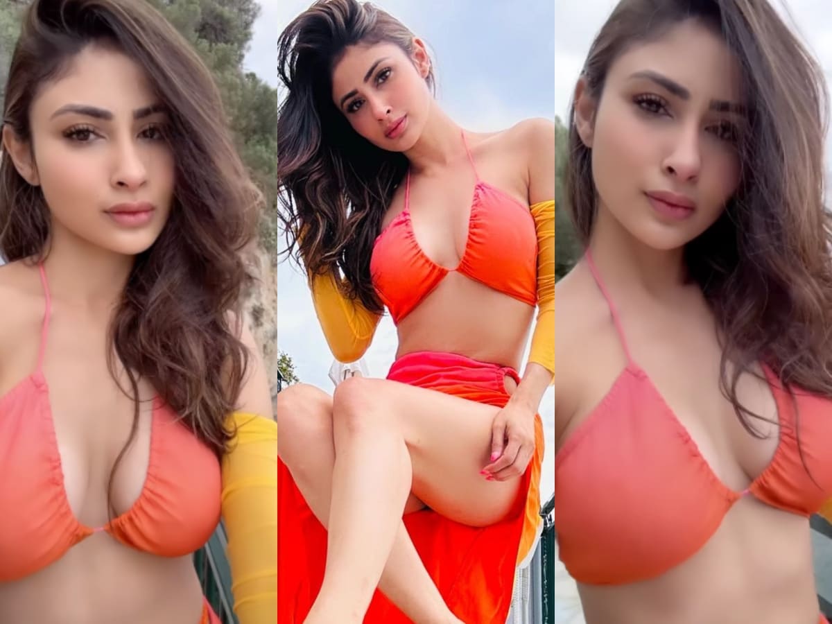 HOT! Mouni Roy Flaunts Cleavage Wearing Sizzling Bikini in Italy ...