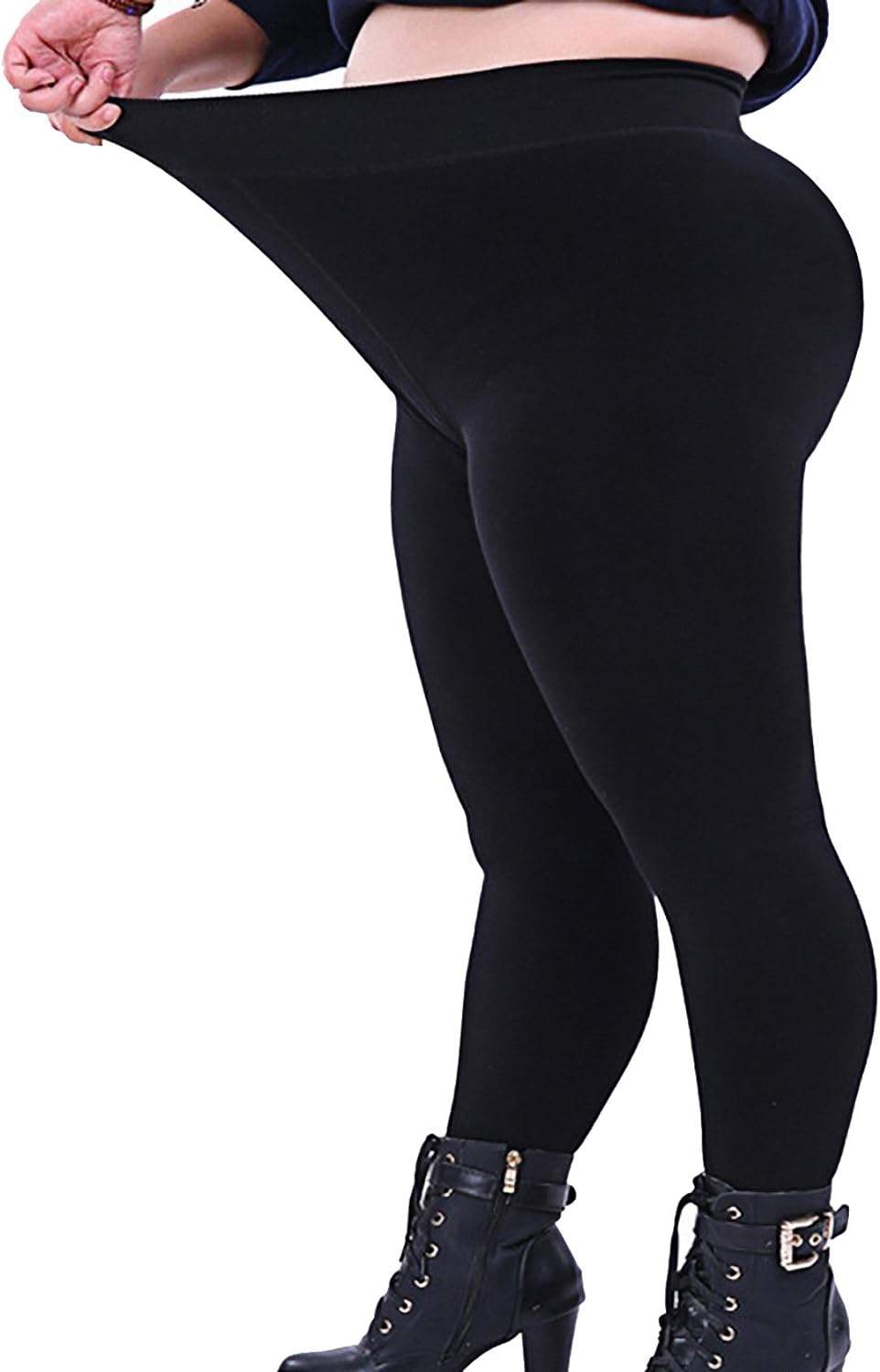 Seawhisper Leggings for Women Plus Size Black Yoga Workout ...