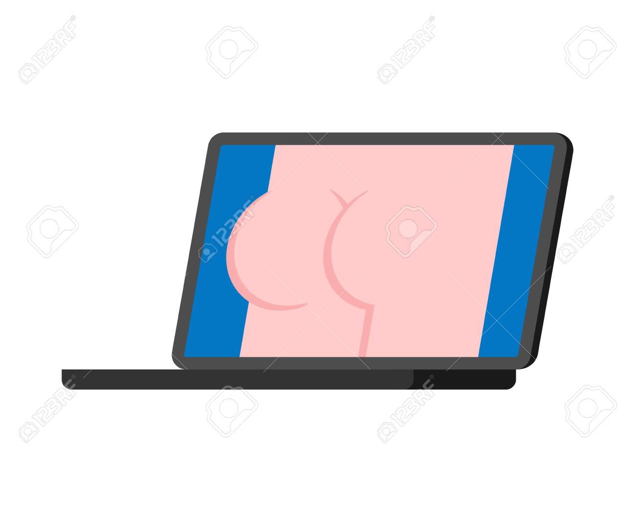 Porn Video On Pc. XXX Content For Adults. Ass Erotica On Laptop ...