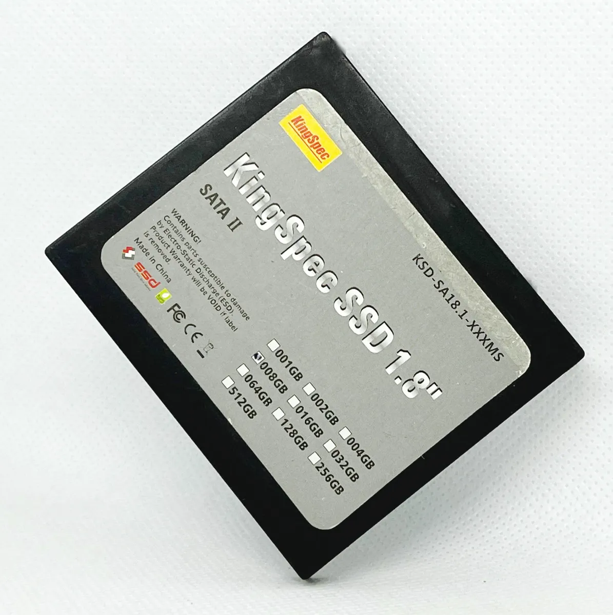 Kingspec SSD 1.8" SATAII KSD-SA18.1-XXXMS 8GB SSD | eBay