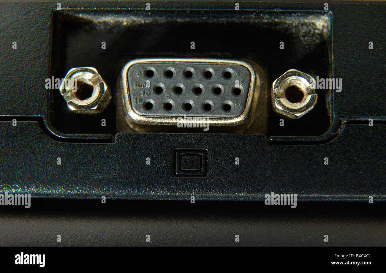 Video Graphic Array (VGA) Connector On Computer Stock Photo - Alamy