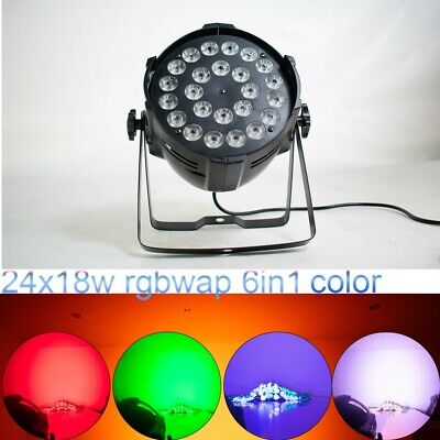 LED Par Can Party Light 24X18W RGBWAUV 6in1 Color Wash Stage ...