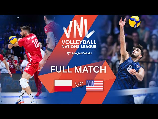 🇵🇱 POL vs. 🇺🇸 USA - Full Match | Semi Finals | Men's VNL 2022 ...