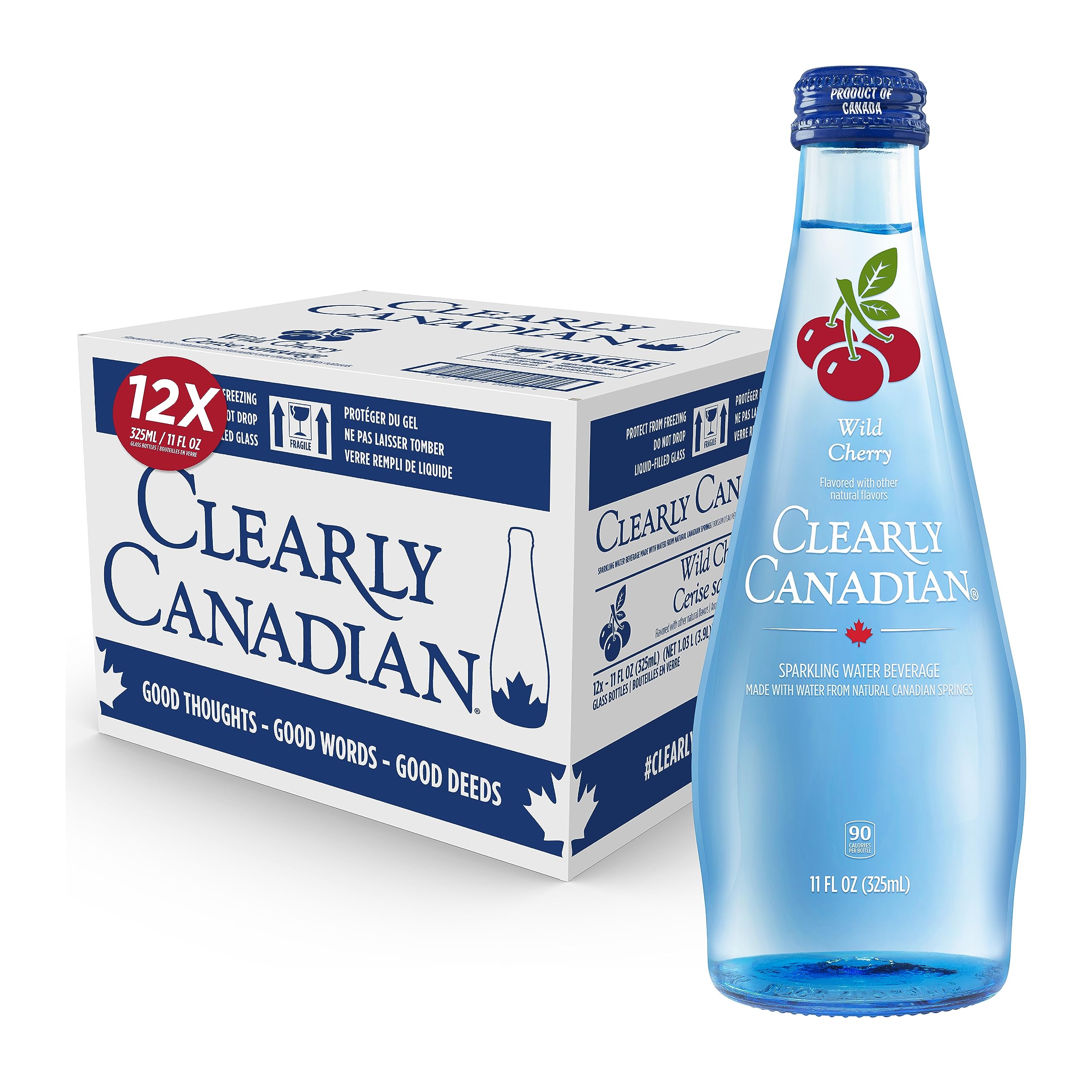 Amazon.com : Clearly Canadian Wild Cherry Sparkling Spring Water ...