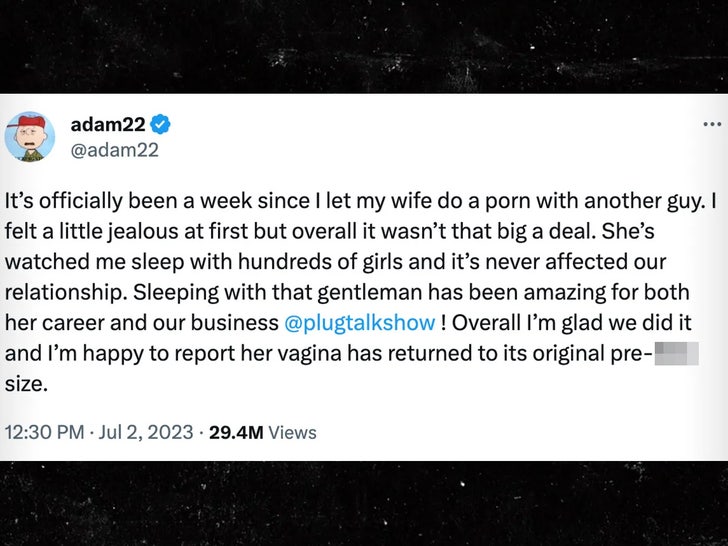 YouTuber Adam22 Fine With Wife's Porn Star Career After Getting ...