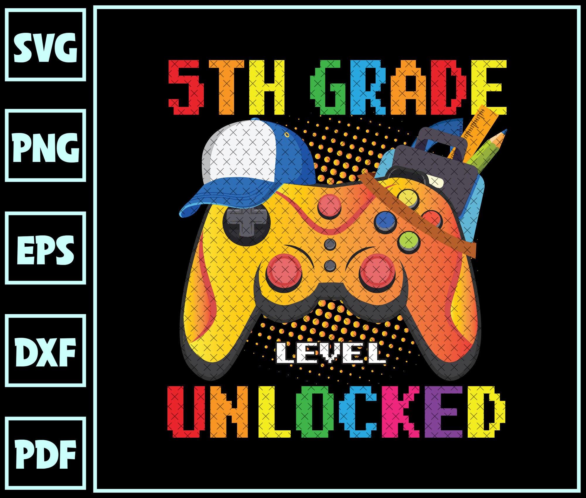 5th Grade Level Unlocked SVG Back to School SVG 5th Grade - Etsy ...