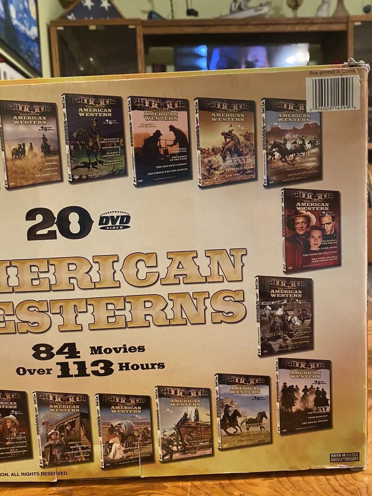 American Westerns 20 DVD Set 84 Movies John Wayne, Autry, Van ...