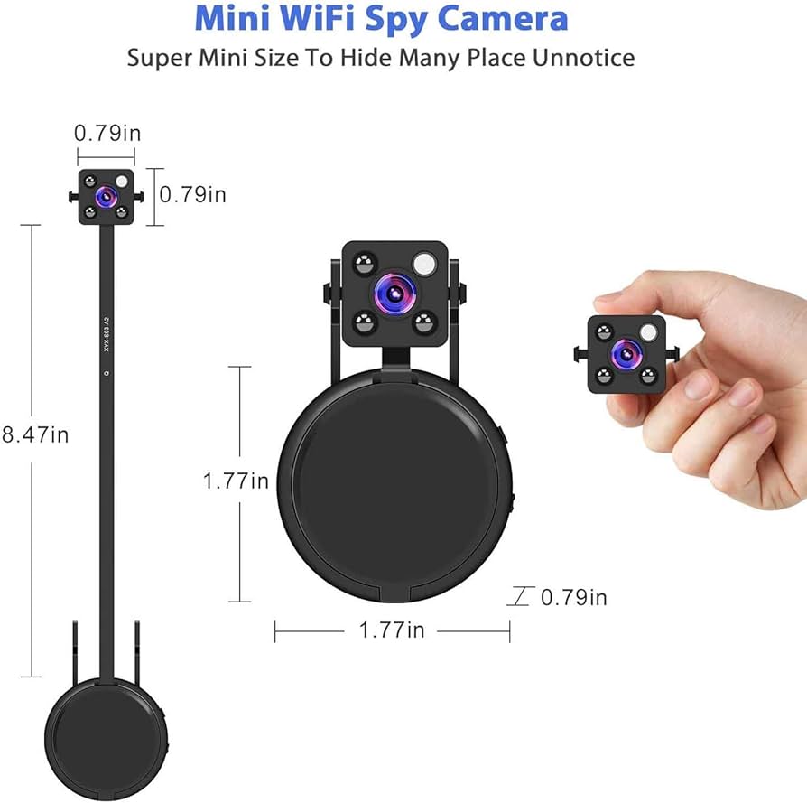 Amazon.com : Hidden Camera with Live Feed WiFi, Mini Spy Camera ...