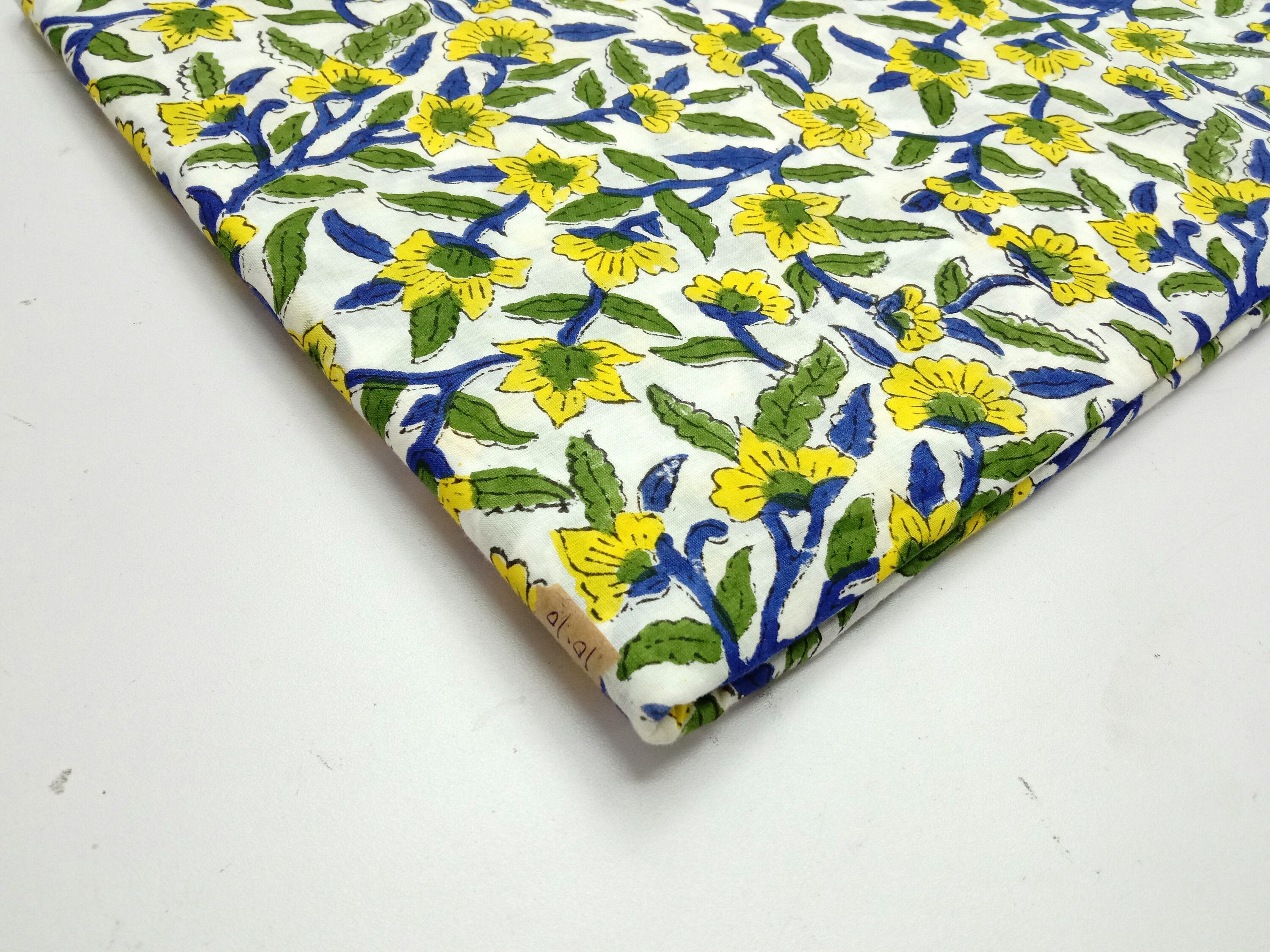 Indian Hand Block Print Cotton Fabric Block Print Fabric - Etsy