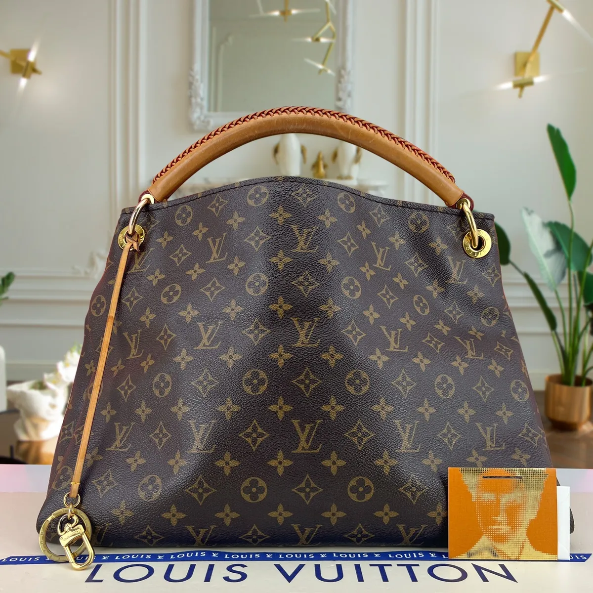 LOUIS VUITTON Authentic Artsy Monogram MM Shoulder Hobo Handbag ...