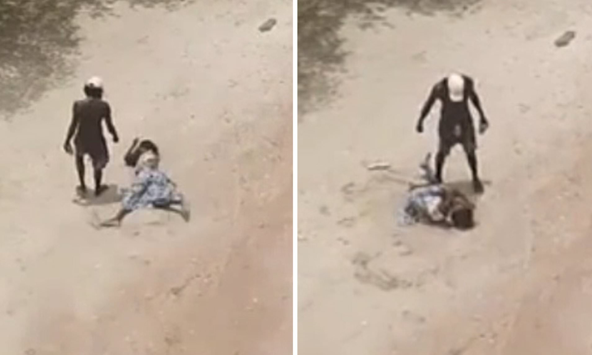 Shocking moment a young Aboriginal woman is brutally assaulted at ...